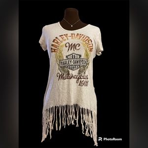 HARLEY DAVIDSON SHIRT WITH FRINGE